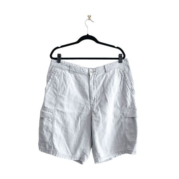 Tommy Bahama Mens Relax Cargo Shorts Tencel Light Gray Size 38 - Picture 1 of 9